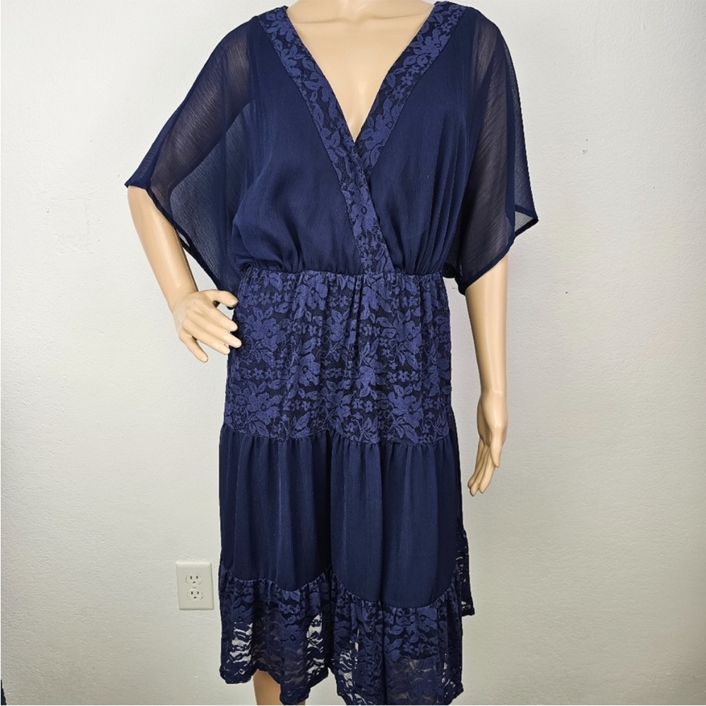 Torrid dark romantic tiered dress